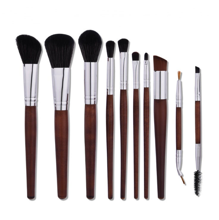 10 makeup brushes, 10 makeup brushes