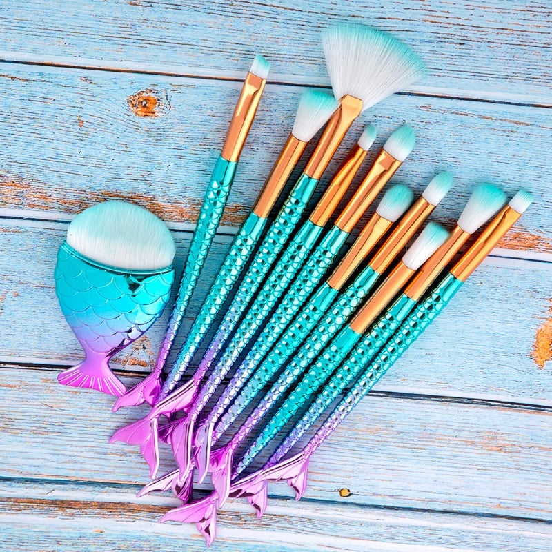 11pcs Makeup Brushes Kit Maquiagem Maquillaje