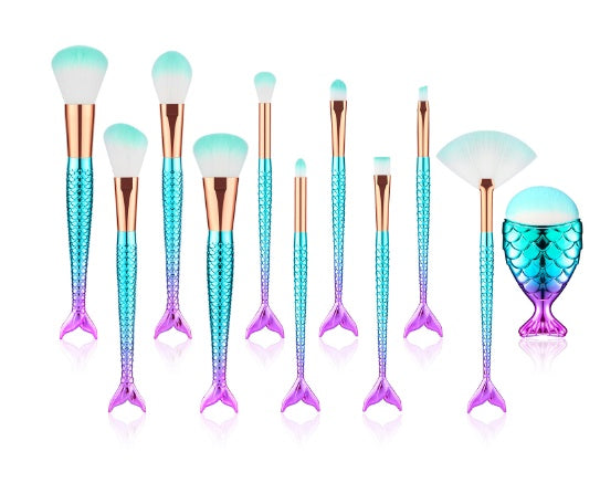 11pcs Makeup Brushes Kit Maquiagem Maquillaje