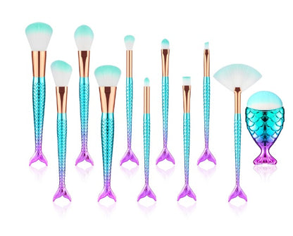 11pcs Makeup Brushes Kit Maquiagem Maquillaje